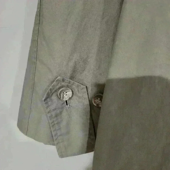 Vintage Anne Klein Rainwear Raincoat Trenchcoat tan/brown Size 14 - Picture 11 of 11